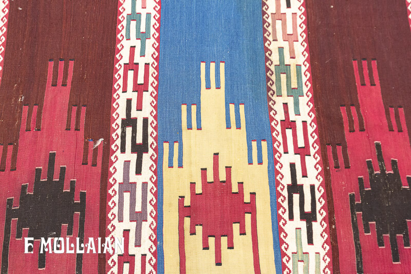 Long Antique Anatolian Kilim n°:68665946